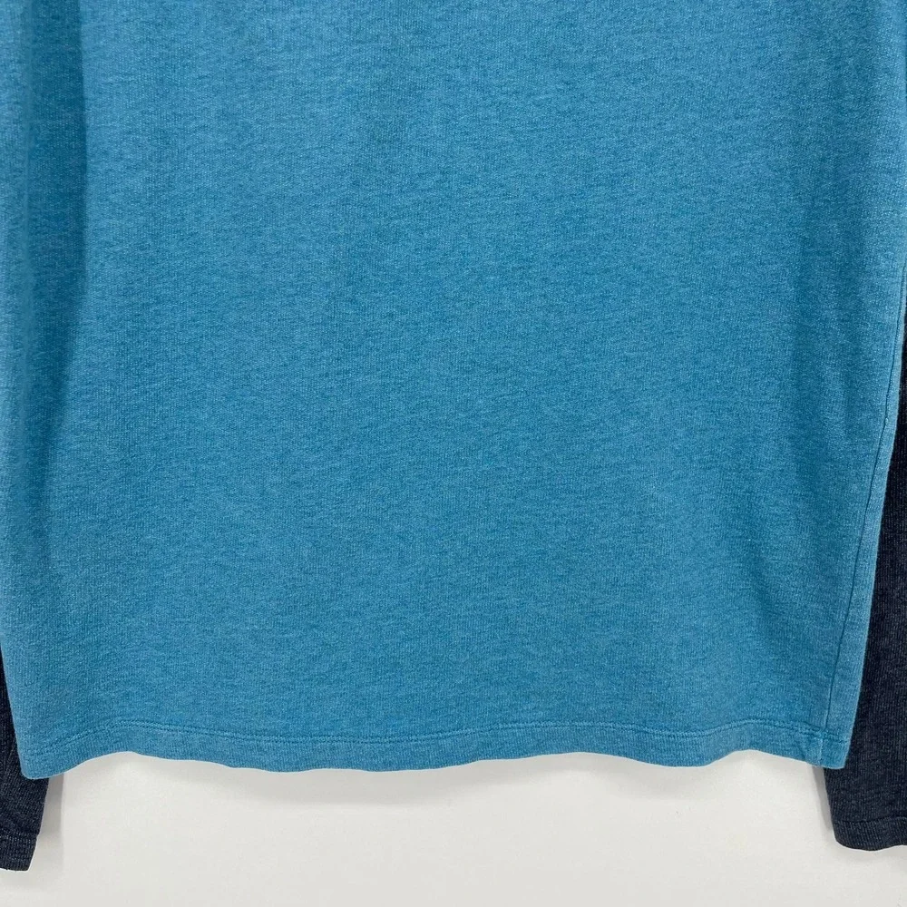 Patagonia Mens Blue Raglan Organic Cotton Fitz Roy Logo Sweatshirt STY39485 M